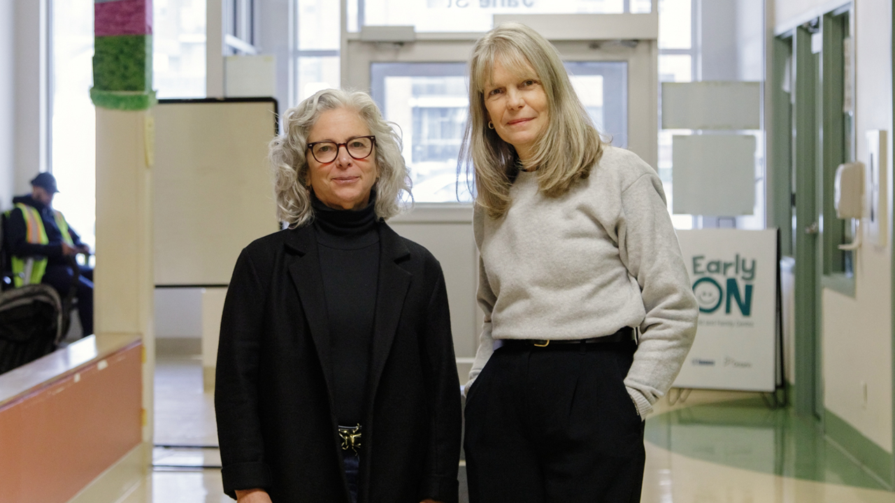 Ruth Crammond, United Way Greater Toronto’s vice-president of community infrastructure (left) is shown with Michelle Joseph, CEO of Unison Health & Community Services.